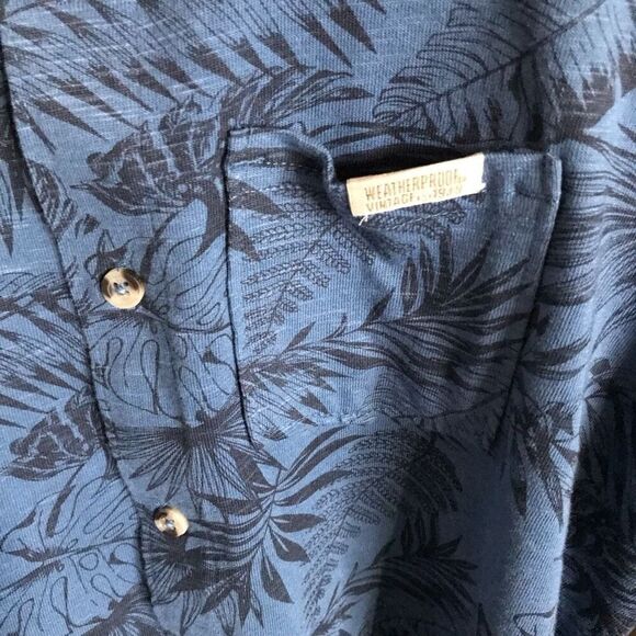 Weatherproof Vintage boys size Large 14/16 blue button down New with tags - Picture 4 of 6